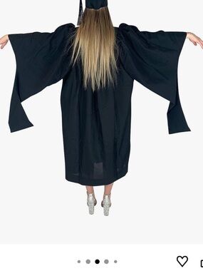 Masters Graduation Gown Size 51 Black Academic Regalia